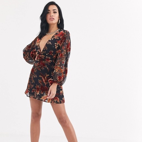 TigerMist Burnout Velvet Dress - Picture 2 of 4